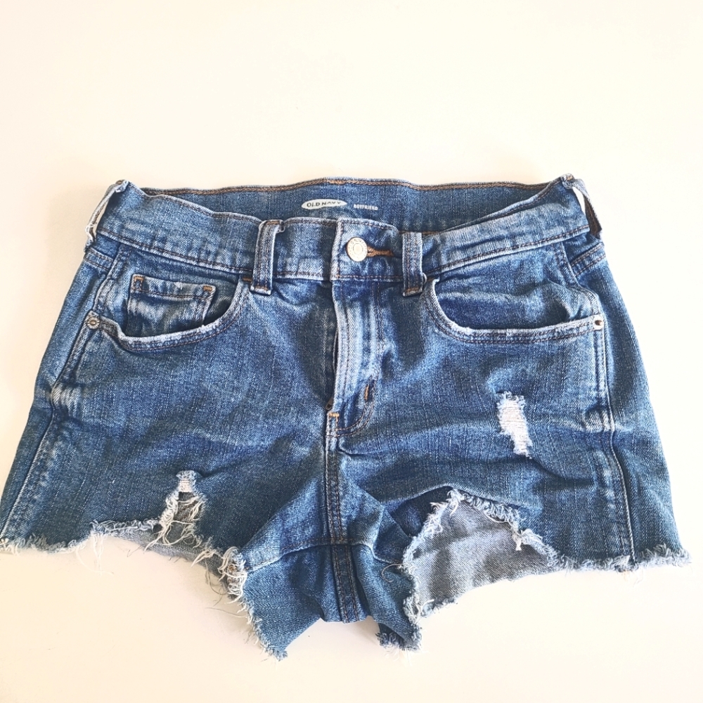 Old Navy Blue Jean Boyfriend Shorts
